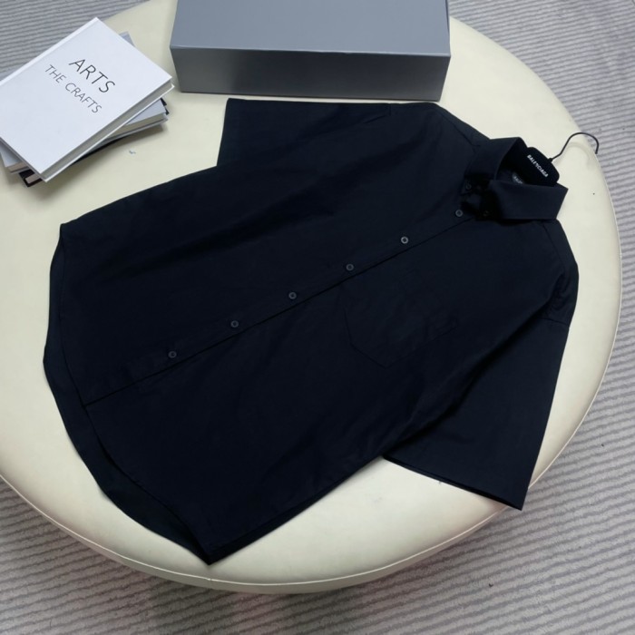 Balenciaga NIGO Summer Black Short Sleeve Letter Shirt #nigo94145