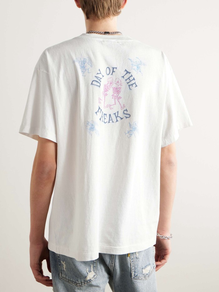 NIGO Saint Michael Men's Summer Graffiti Letter Print Casual Retro Solid Color Short Sleeve T-Shirt Ngvp #nigo1835