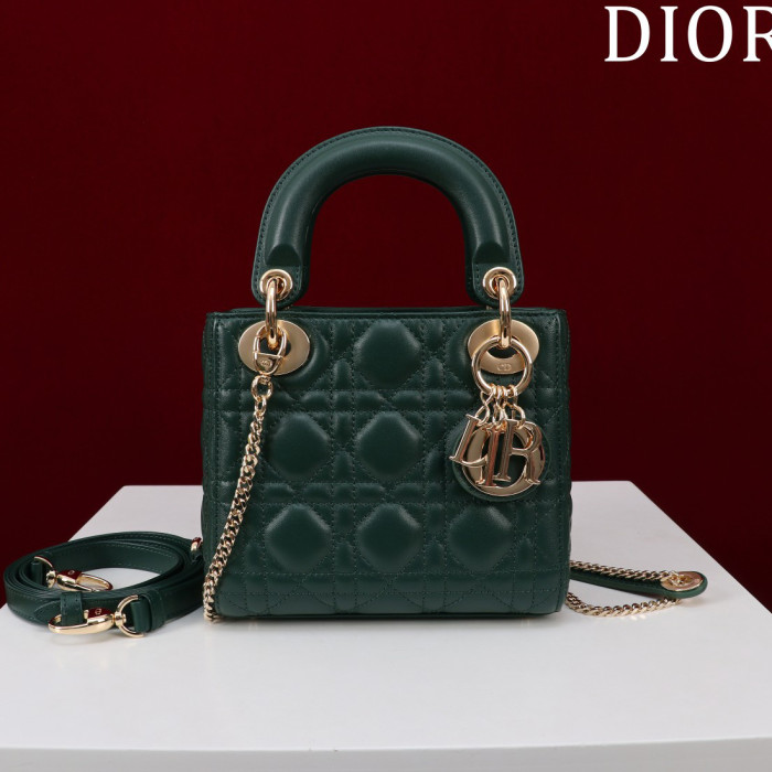 NIGO Dior Lady Women's Solid Color Metal Pendant Removable Chain Shoulder Strap Wicker Pattern Sheepskin Leather Single Shoulder Crossbody Handbag Bag Bags #nigo77461