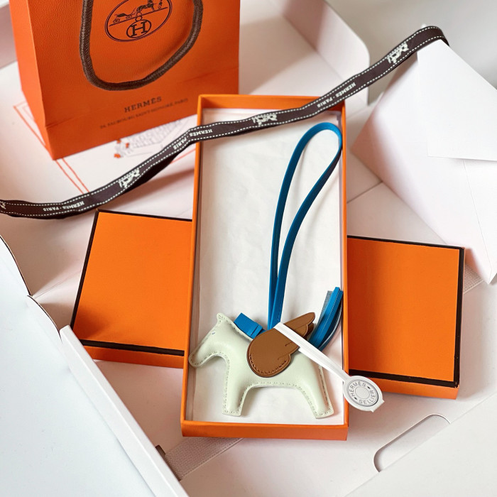 NIGO Hermes Solid Color Lambskin Flying Horse Pendant Hanging Ornament Accessory #nigo77465