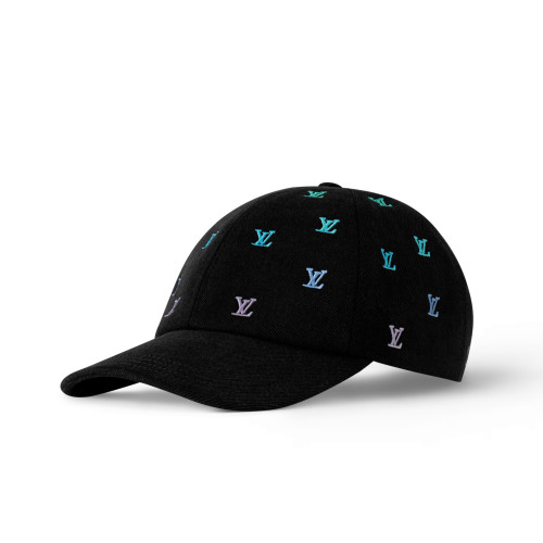 NIGO Louis Vuitton LV Blason Shading Denim Men's and Women's Colorful Embroidered Logo Printed Solid Color Cotton Baseball Cap Hat #nigo77451