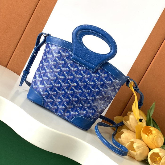 NIGO GOYARD Beluga Women's Y-shaped Floral Print Adjustable Detachable Shoulder Strap Canvas And Calfskin Shoulder Mini Bag Crossbody Handbag Bags #nigo77441