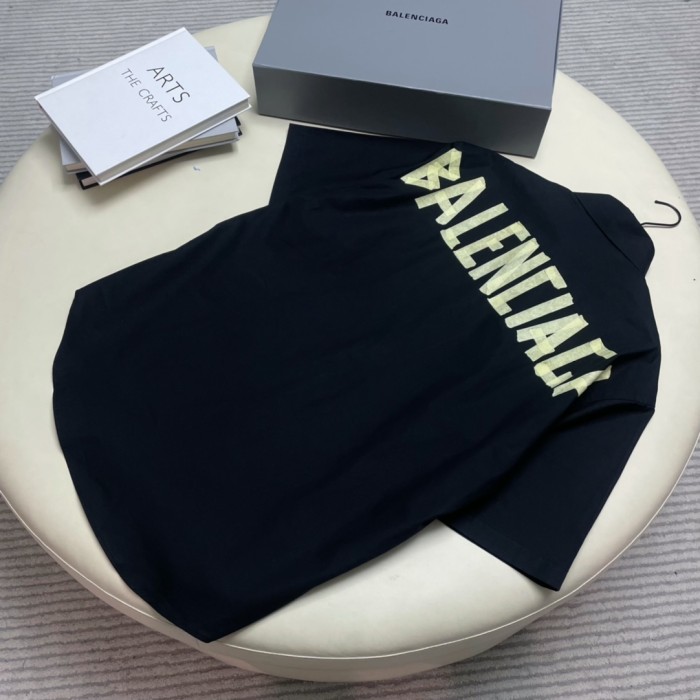 Balenciaga NIGO Summer Black Short Sleeve Letter Shirt #nigo94145