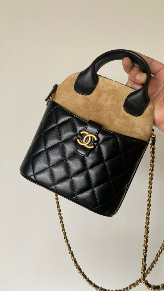 NIGO Chanel Women's Multicolored Chain Shoulder Strap Suede And Leather Shoulder Bag Handbag Bags #nigo77467