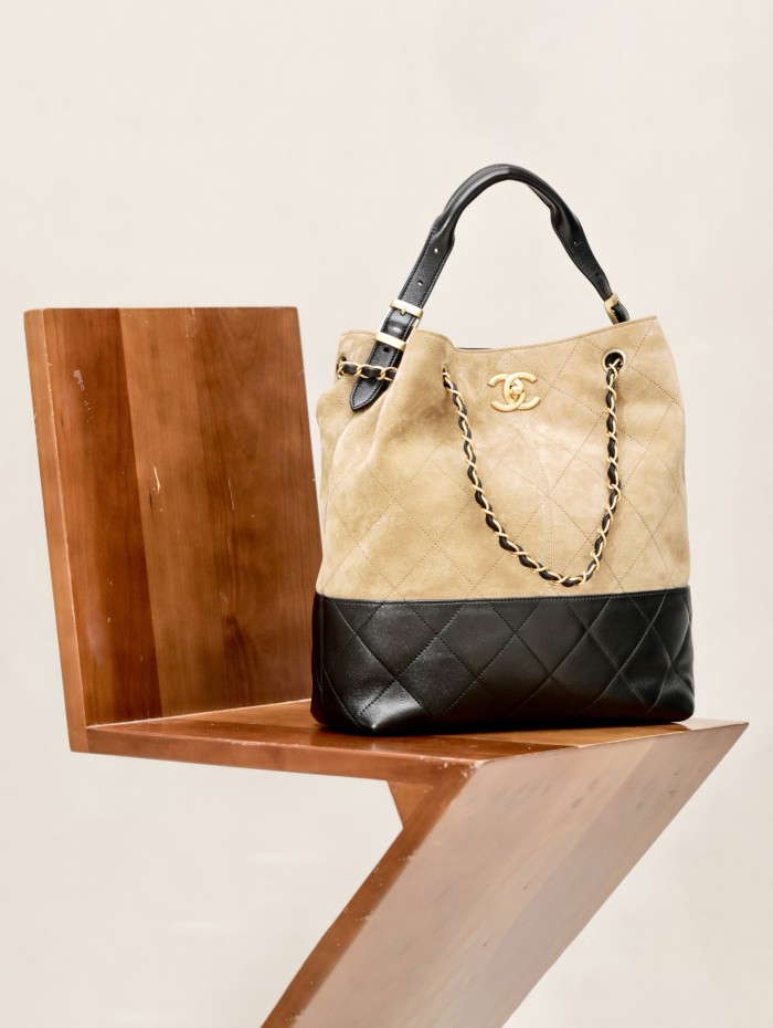 NIGO Chanel Women's Multicolored Chain Shoulder Strap Suede And Leather Shoulder Bag Handbag Bags #nigo77468