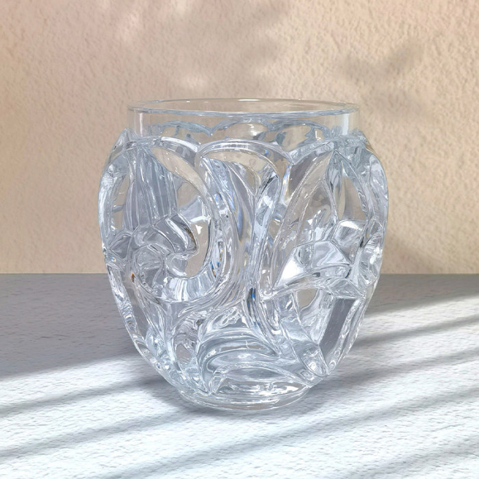 NIGO Lalique Fashion Solid Color Swirl Vase Amber Crystal Vase Home Decoration Accessories Ngvp #nigo1836