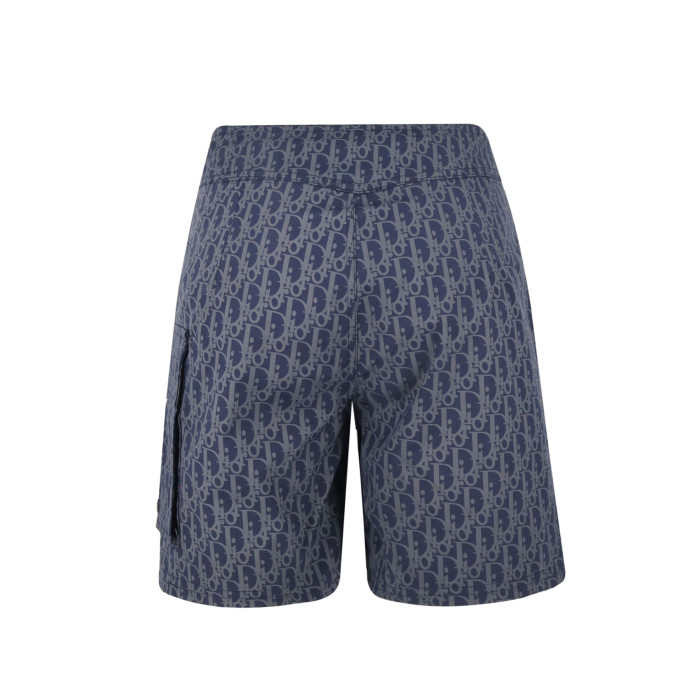 NIGO Dior Men's Summer Solid Colour Letter Print Lace Up Casual  Straight Swimming Shorts #nigo77469
