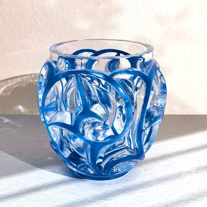 NIGO Lalique Fashion Solid Color Swirl Vase Amber Crystal Vase Home Decoration Accessories Ngvp #nigo1836