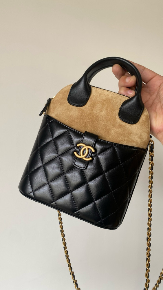 NIGO Chanel Women's Multicolored Chain Shoulder Strap Suede And Leather Shoulder Bag Handbag Bags #nigo77467