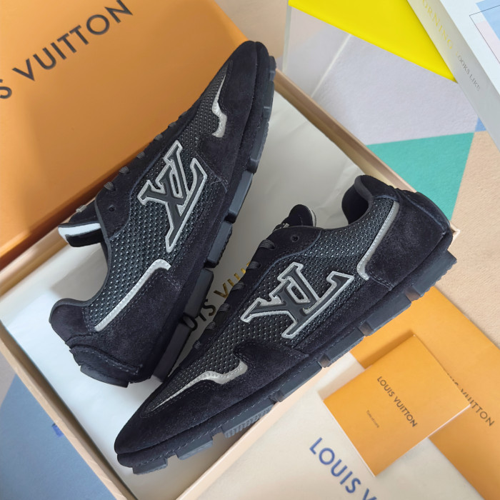 NIGO Louis Vuitton LV Rally Men's Solid Color Round Toe Lace-Up Low Top Thin Sole Cowhide Leather Sneakers Shoes #nigo77475