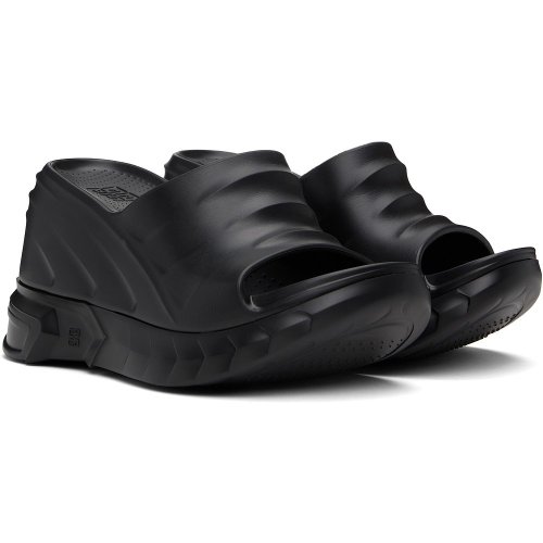 NIGO Givenchy Women's Summer Rubber Bottom Hollow Out Solid Color Thick Bottom Slope Heel Slippers Casual Shoes Heel High 10cm #nigo81335