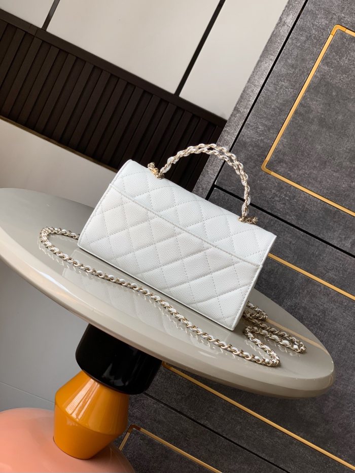 NIGO Chanel Women's Solid Color Diamond Pattern Chain Shoulder Strap Grain Embossed Leather Flap Bag Single Shoulder Handbag Crossbody Bags #nigo77513