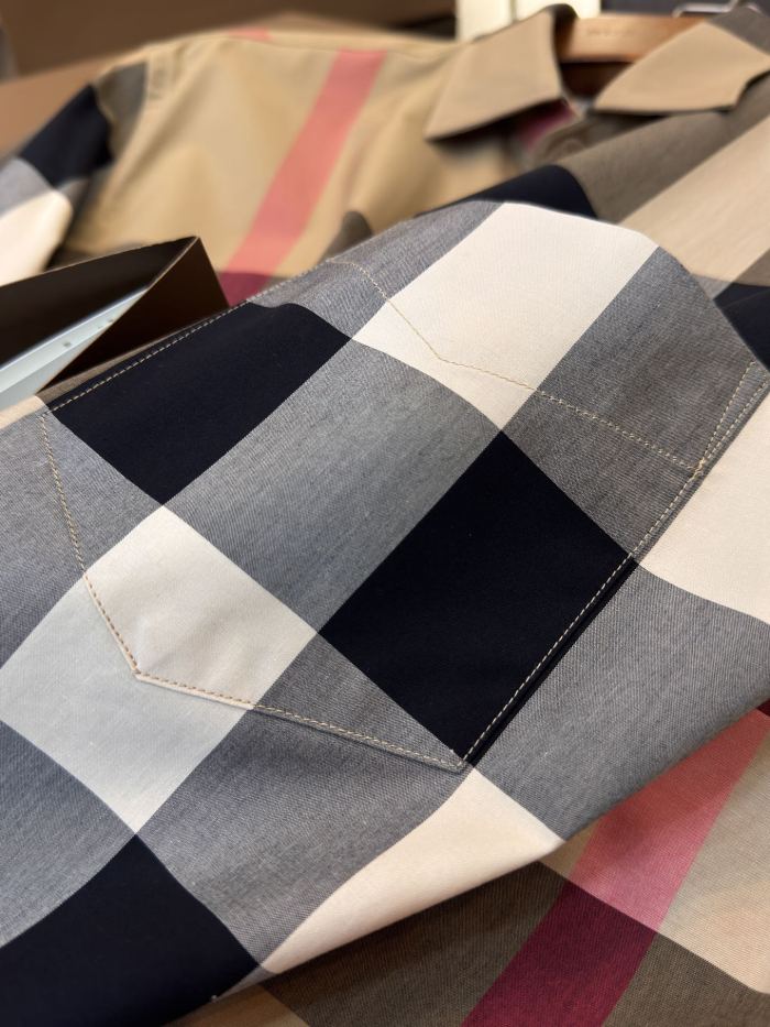 NIGO Burberry Men's Spring/Summer Checkered Print Single-Breasted Long-Sleeved Shirt #nigo77498