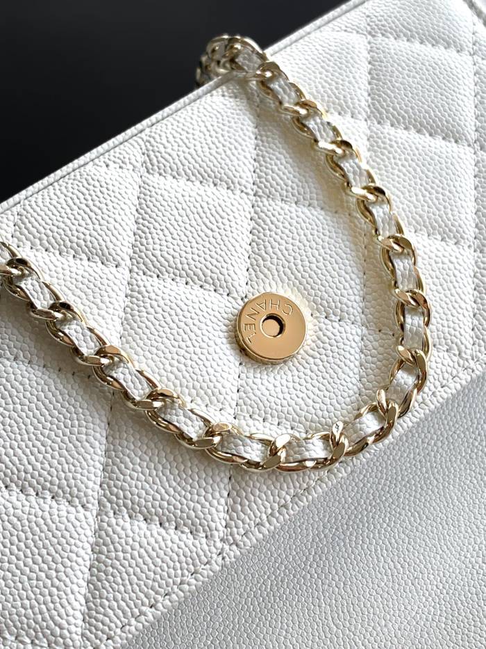 NIGO Chanel Women's Solid Color Diamond Pattern Chain Shoulder Strap Grain Embossed Leather Flap Bag Single Shoulder Handbag Crossbody Bags #nigo77513