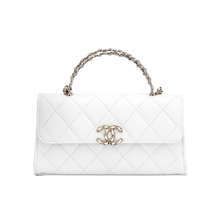 NIGO Chanel Women's Solid Color Diamond Pattern Chain Shoulder Strap Grain Embossed Leather Flap Bag Single Shoulder Handbag Crossbody Bags #nigo77513