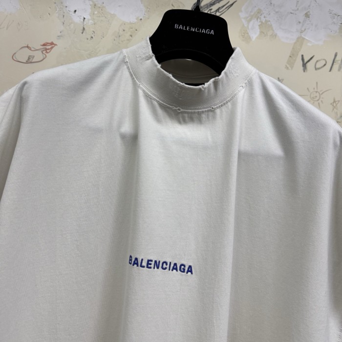 NIGO Balenciaga Men's Summer Solid Color Embroidered Letter Print Cotton Crew Neck Sleeveless Top T-Shirt #nigo77489