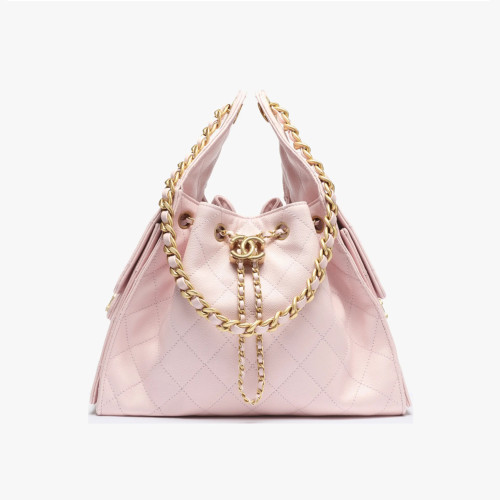 NIGO Chanel Women's Classic Double C Logo Solid Color Cowhide & Leather Tote Shoulder Bag Bags #nigo77512