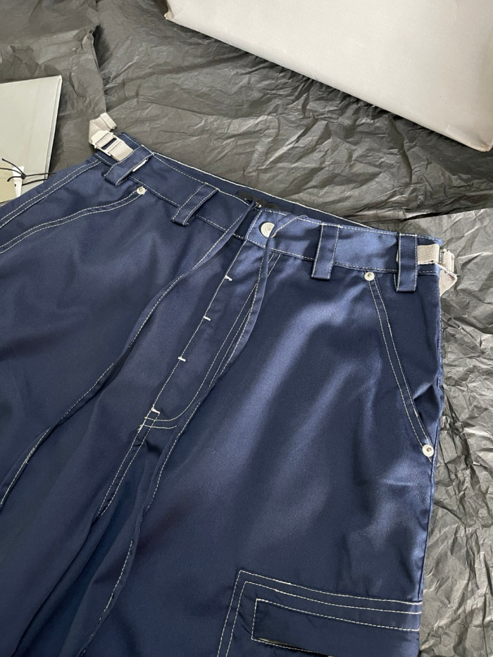 NIGO Balenciaga Men's Spring/Autumn Solid Colour Button Pocket Regular Fit Work Trousers Pants #nigo77443