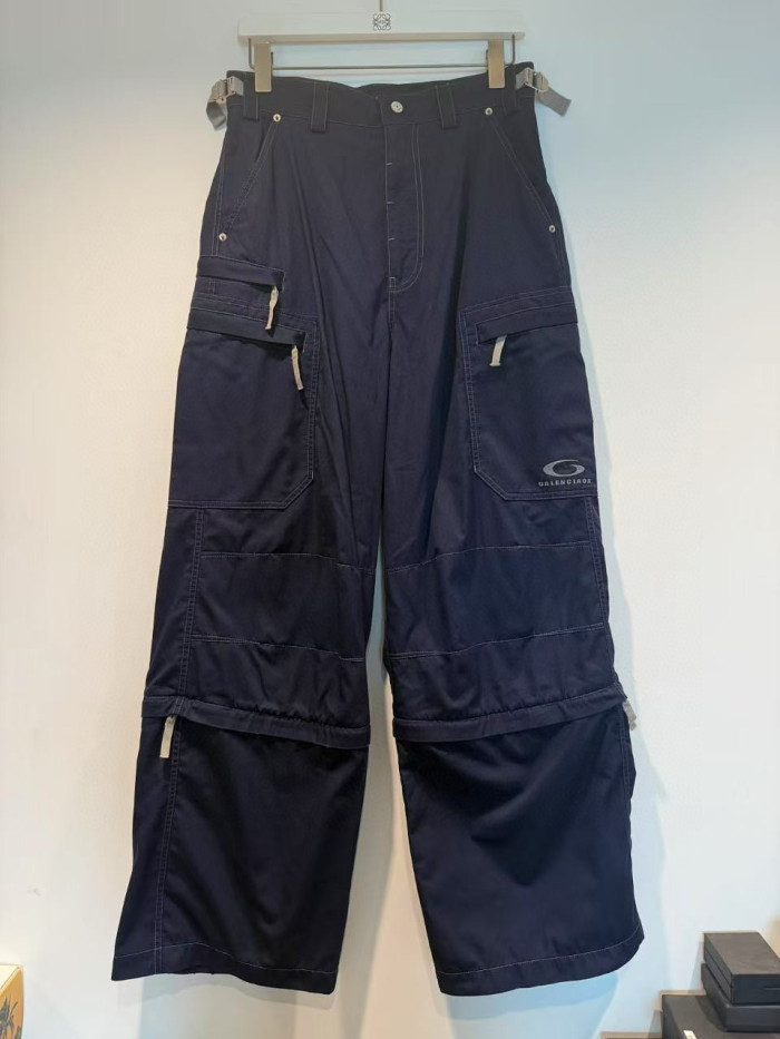 NIGO Balenciaga Men's Spring/Autumn Solid Colour Button Pocket Regular Fit Work Trousers Pants #nigo77443