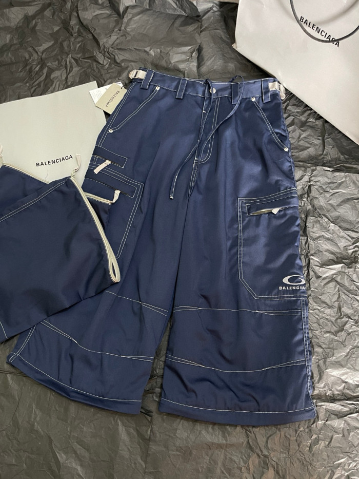 NIGO Balenciaga Men's Spring/Autumn Solid Colour Button Pocket Regular Fit Work Trousers Pants #nigo77443