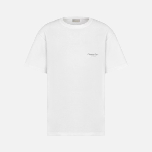NIGO Dior Men's Summer Solid Color Embroidered Letter Print Cotton Terry Short Sleeve T-Shirt #nigo77482