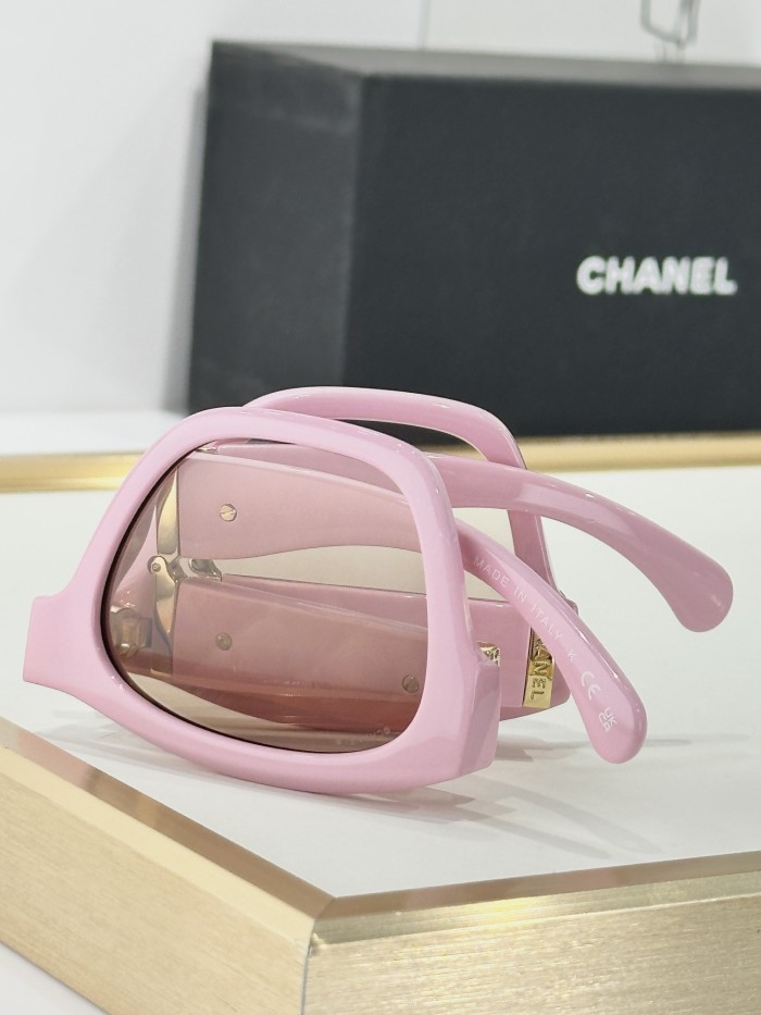 NIGO Chanel Women's Solid Color Nylon Fabric Square Sunglasses Eyewear Glasses #nigo77519