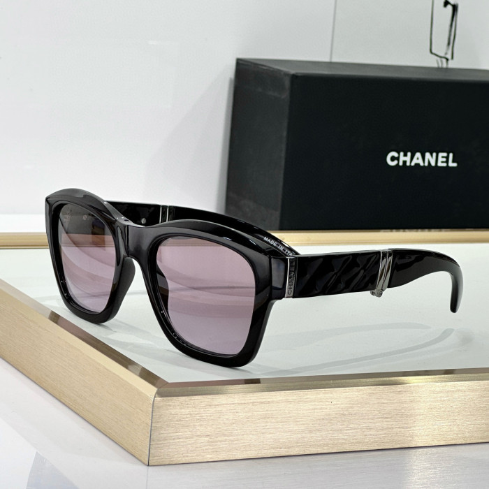 NIGO Chanel Women's Solid Color Nylon Fabric Square Sunglasses Eyewear Glasses #nigo77519