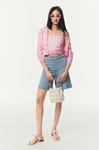 NIGO Chanel Women's Pearl Chain Embroidery Spring, Autumn And Winter Solid Color Long-Sleeved Round Neck Cashmere Cardigan Ngvp #nigo1844