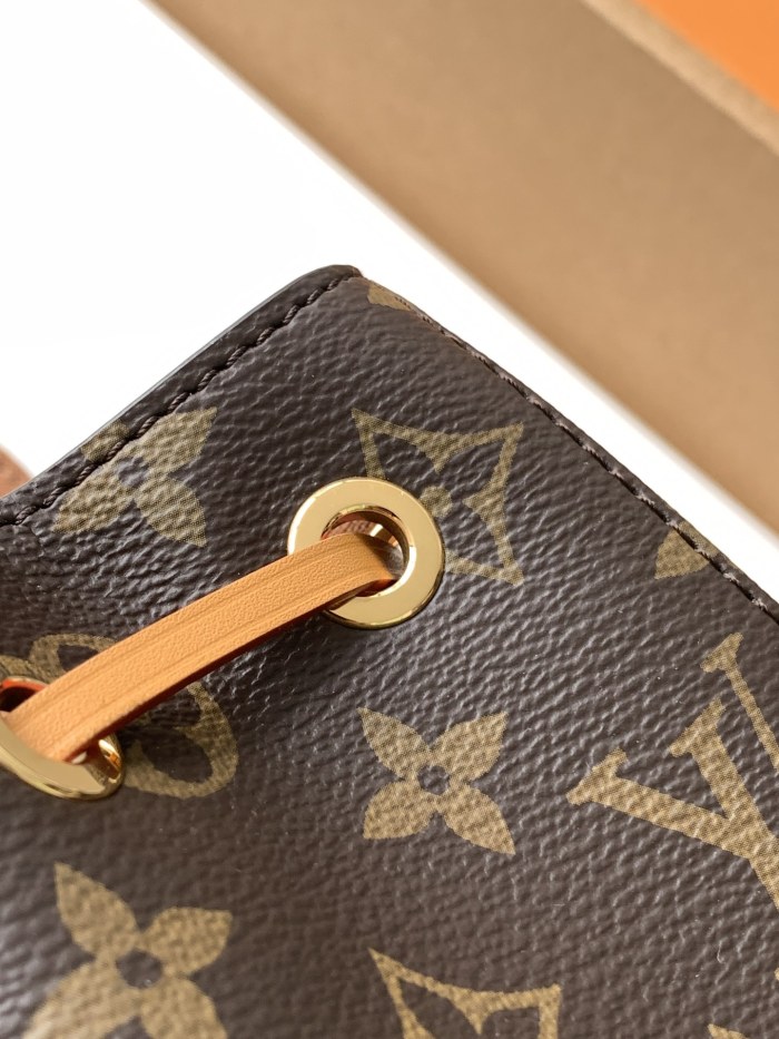 NIGO Louis Vuitton Montsouris Mini Women's Brown Letter Print Canvas and Leather Backpack Bag Bags #nigo77525