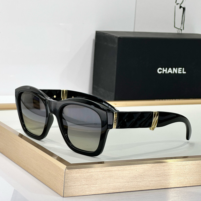 NIGO Chanel Women's Solid Color Nylon Fabric Square Sunglasses Eyewear Glasses #nigo77519