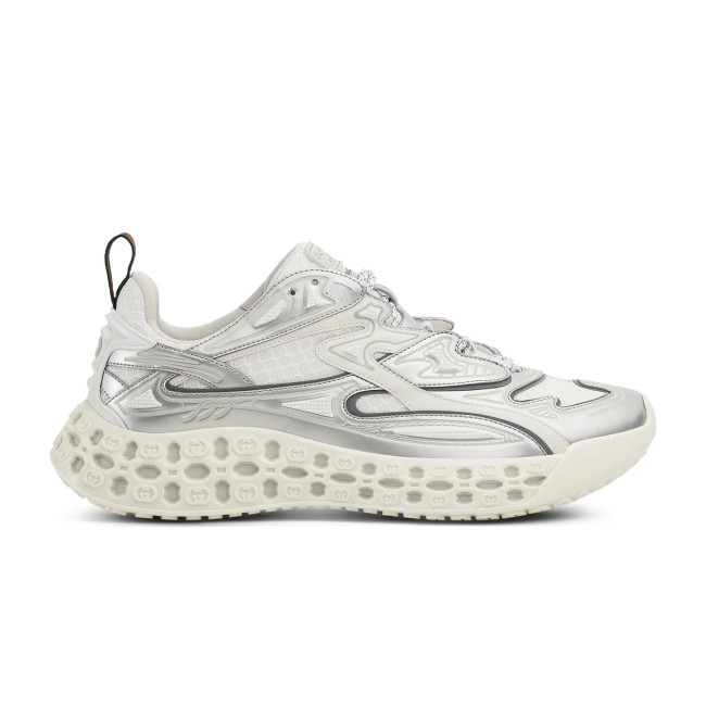 NIGO Gucci cub3d Men's And Women's Solid Color Round Toe Lace-up Mesh Fabric Thick Sole Sneakers Shoes #nigo77529