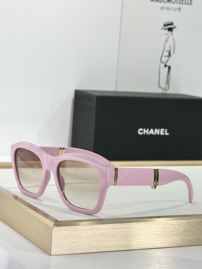 NIGO Chanel Women's Solid Color Nylon Fabric Square Sunglasses Eyewear Glasses #nigo77519