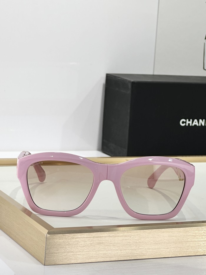NIGO Chanel Women's Solid Color Nylon Fabric Square Sunglasses Eyewear Glasses #nigo77519