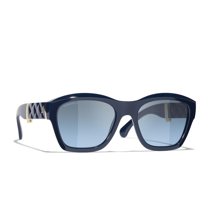 NIGO Chanel Women's Solid Color Nylon Fabric Square Sunglasses Eyewear Glasses #nigo77519