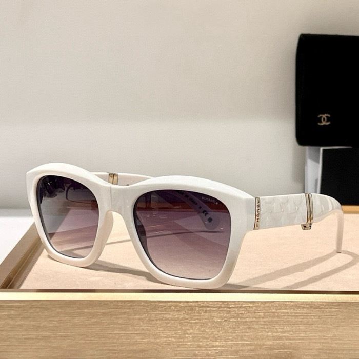 NIGO Chanel Women's Solid Color Nylon Fabric Square Sunglasses Eyewear Glasses #nigo77519