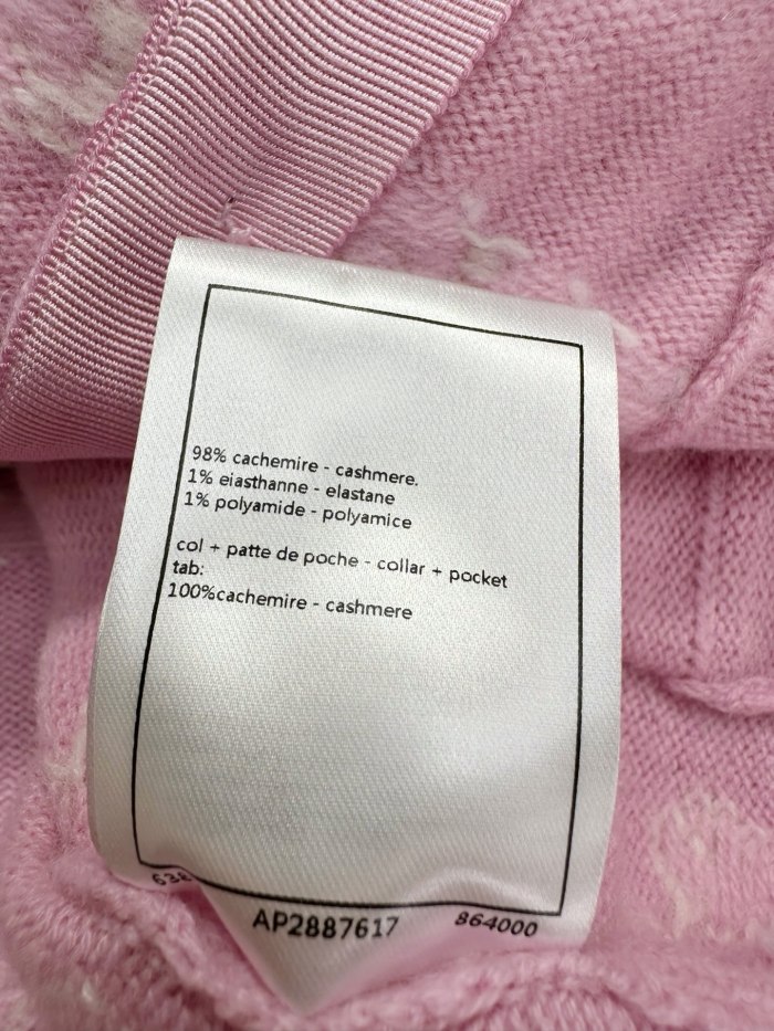 NIGO Chanel Women's Pearl Chain Embroidery Spring, Autumn And Winter Solid Color Long-Sleeved Round Neck Cashmere Cardigan Ngvp #nigo1844
