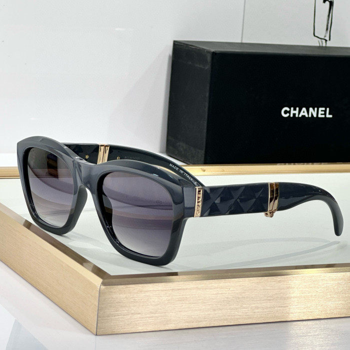 NIGO Chanel Women's Solid Color Nylon Fabric Square Sunglasses Eyewear Glasses #nigo77519