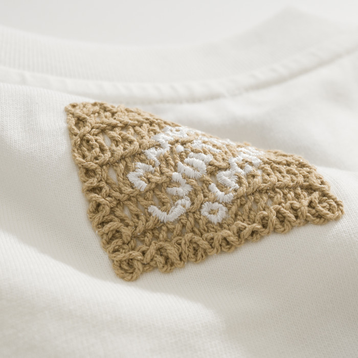 NIGO Louis Vuitton Men's Summer Embroidered Letter Print Solid Color Round Neck Cotton Short Sleeve T-Shirt #nigo77562