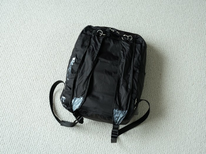 NIGO Balenciaga X Under Armour Men's Solid Colour Zipper Closure Nylon Fabric Silver Hardware Backpack Bag Bags #nigo77558