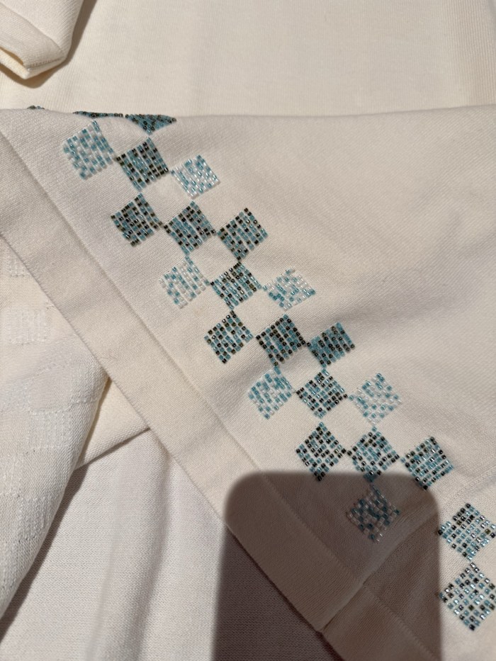 NIGO Louis Vuitton Men's Summer Embroidered Beaded Small Snake Pattern Solid Color Round Neck Short Sleeve T-Shirt #nigo77554