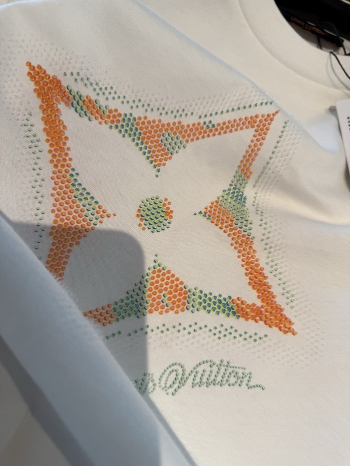 NIGO Louis Vuitton Men's Summer 3D Floral Print Round Neck Cotton Short Sleeve T-Shirt #nigo77564
