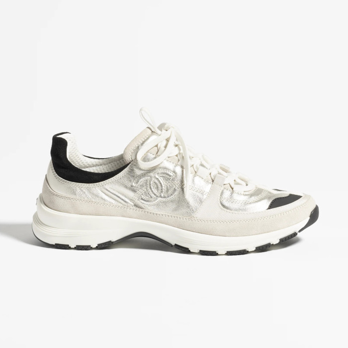 NIGO Chanel Women's Solid Color Round Toe Leather Low Top Lace-Up Sneakers Shoes #nigo77579