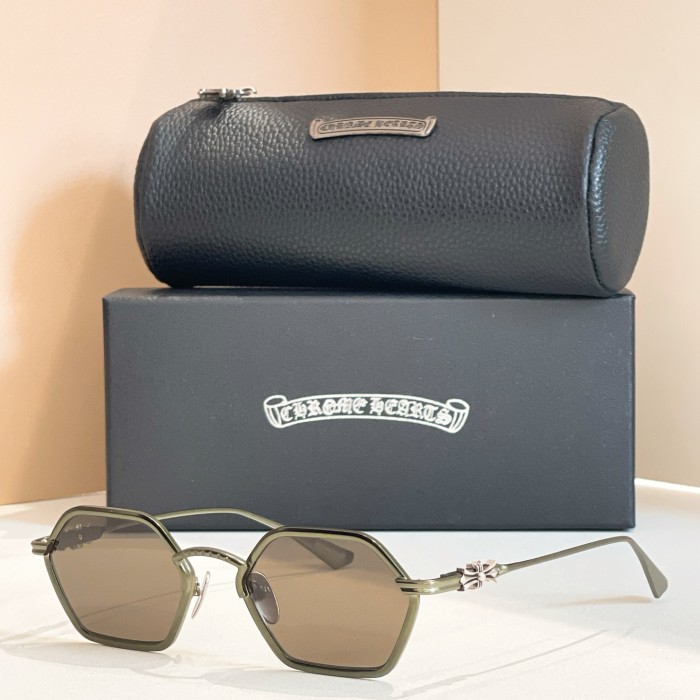 NIGO Chrome Hearts Men's Women's Solid Color With Engraved Temple Design Irregular Shape Sunglasses Eyeglasses Glasses #nigo77312