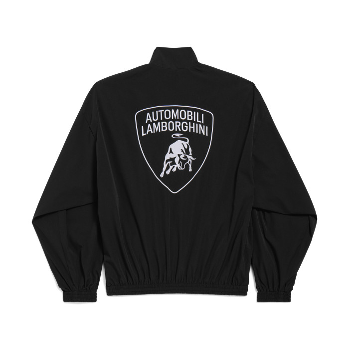 NIGO Balenciaga x Lamborghini Men's Spring/Autumn Solid Colour Car Logo Print Zipper Long Sleeve Sports Jacket #nigo77568