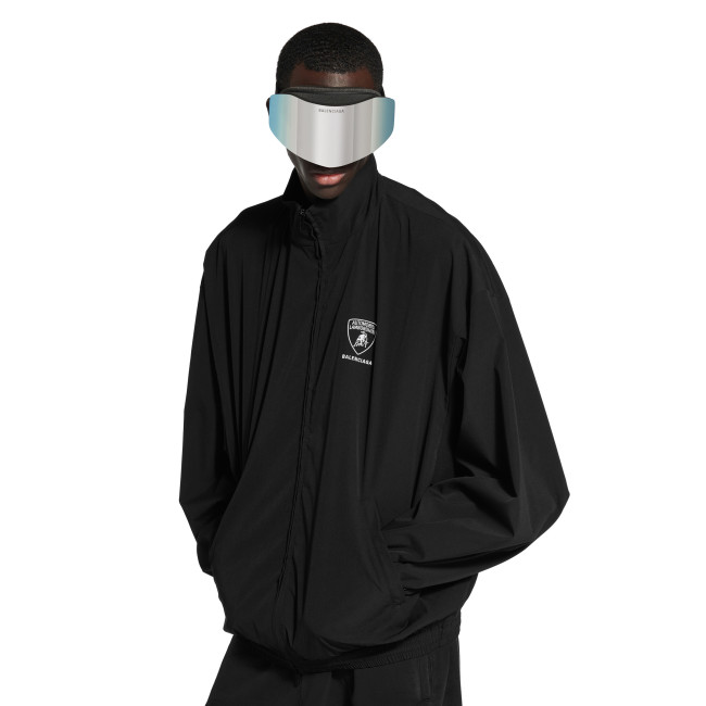 NIGO Balenciaga x Lamborghini Men's Spring/Autumn Solid Colour Car Logo Print Zipper Long Sleeve Sports Jacket #nigo77568
