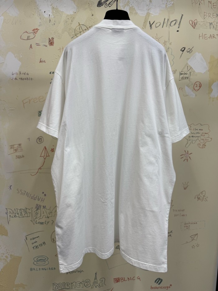 NIGO Balenciaga Men Women Summer Retro Fake Two Piece Printed Round Neck Loose Short Sleeve T-Shirt Ngvp #nigo1857