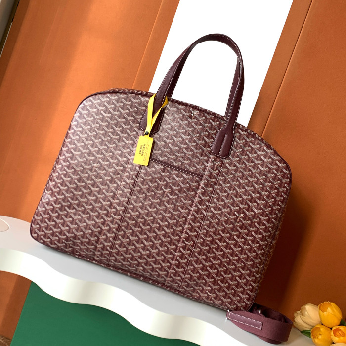 NIGO GOYARD Men's Women's Savile Row Clothes Bag Full Print Zipper Closure Handbag Solid Color Travel Bag Bags SAVIL2GMLTY01CL01P #nigo77626