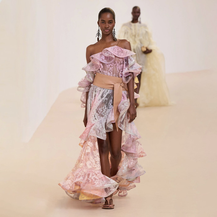 NIGO Zimmermann Dawning Lace Midi Dress Women's Spring Summer Fashion Elegant Long Dress Flowing Long Sexy Modern Lace Dresses  #nigo77618