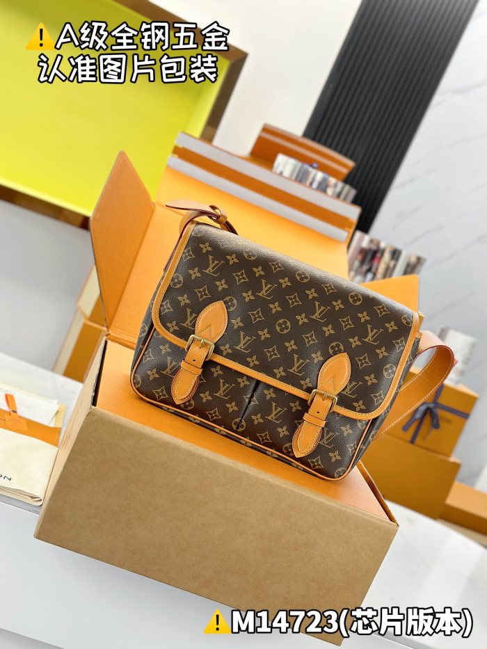 NIGO Louis Vuitton Satchel Men's Letter Print Flap Closure Coated Canvas Messenger Bag Shoulder Bags #nigo77599