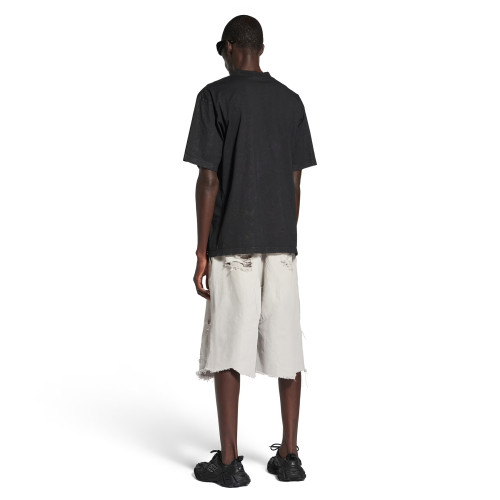 NIGO Balenciaga City Of Angels T-shirt Medium Fit In Dirty White Men's Spring And Summer High Street Trend Round Neck Short Sleeve Straight T-shirt Ngvp #nigo1875